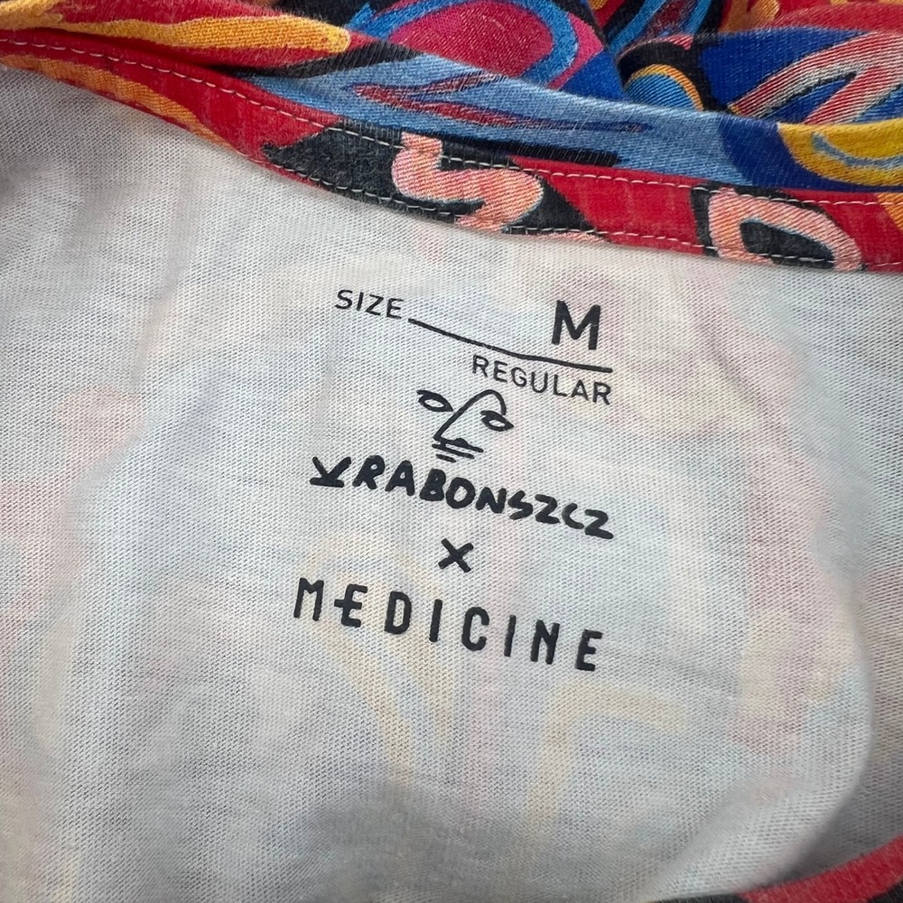 Medicine x Rabonszcz Mens Abstract Graphic T-Shirt Multicolor Art Print Size M - Picture 2 of 8
